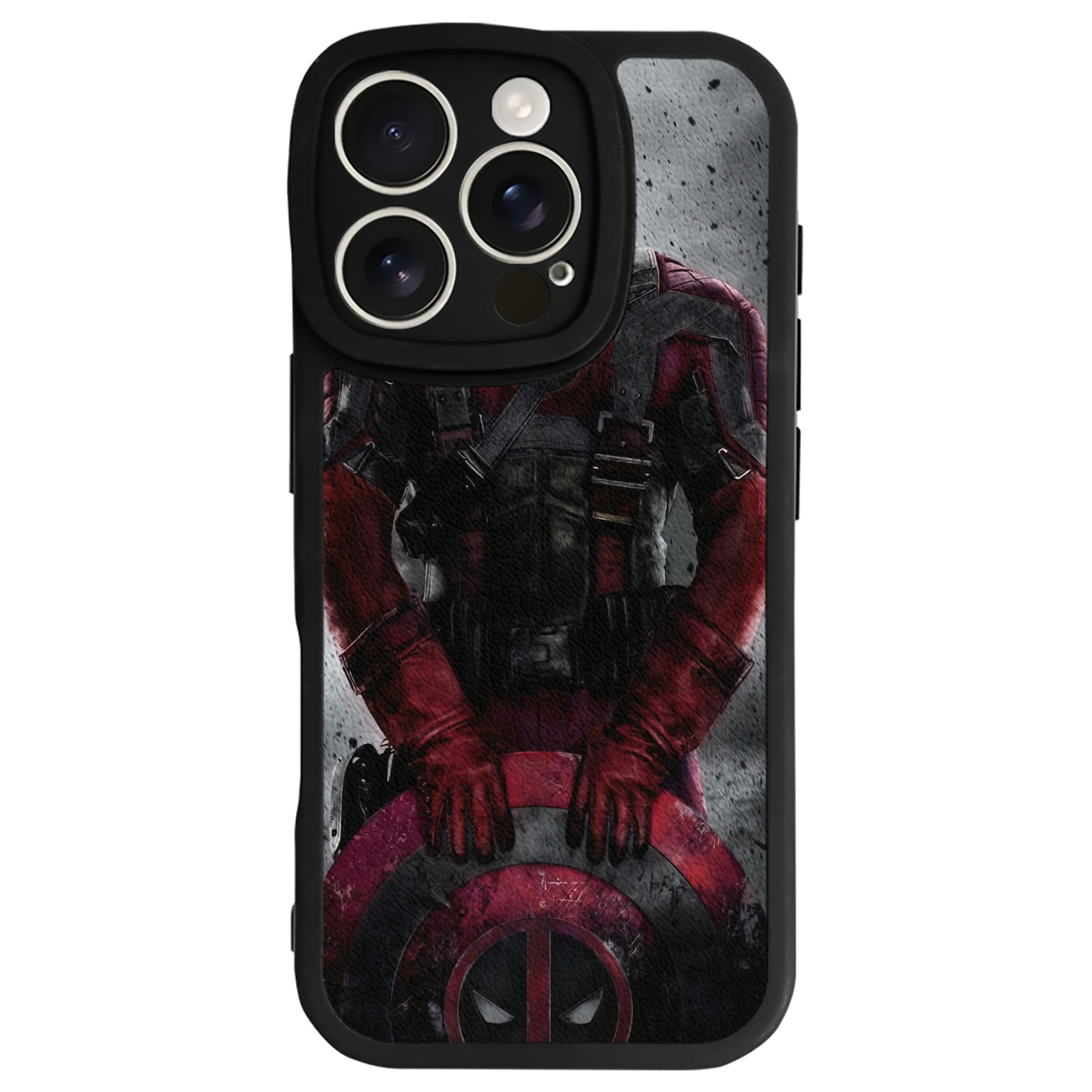 （画像用） Deadpool デッドプール 【iPhone 16シリーズ対応】シリコンスマホケース（レザー調） 材質：シリコン